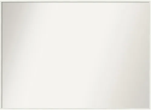 Miniatura 816 de Amanti Art Espejo de baño blanco para sobre el fregadero, 32 x 45 pulgadas, espejo de tocador rectangular blanco esbelto, marco de madera moderno