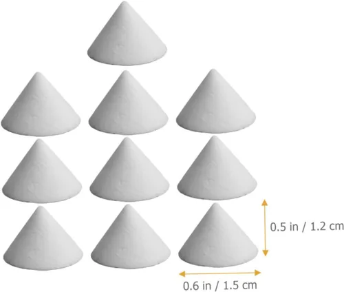 Miniatura 9 de 60 piezas de arcilla de cerámica para uñas, horno refractario de cerámica, soporte refractario, uñas de arcilla, suministros de horno, uñas de horno