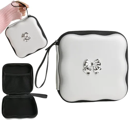 Miniatura 12 de Funda de almacenamiento para cargador, diseño de ondas, protector de cargador de viaje, organizador de cables para auriculares, caja