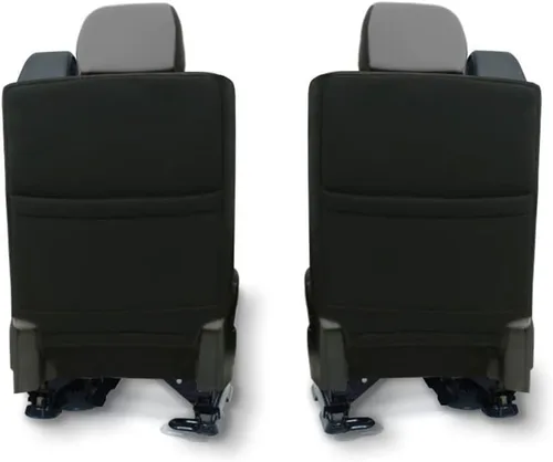 Miniatura 2 de CarsCover Fundas para asiento delantero de auto, de neoprene, hecho a medida para Ford F150 F250 F350, Pickup, color gris y negro, para asiento