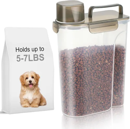 Miniatura 22 de LEAWALK Recipiente de almacenamiento de alimentos para perros, boquilla grande mejorada sin BPA, contenedores de plástico de almacenamiento
