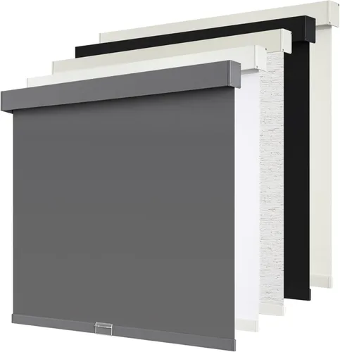 Miniatura 9 de SUNOFF Persianas Enrollables Opacas Inalámbricas para Ventanas de Parada Libre, Bajar Oscurecimiento de Habitación con Cenefa, Persianas de Tela