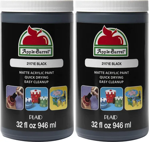 Miniatura 12 de Apple Barrel - Pintura acrílica blanca, 32 onzas líquidas (paquete de 1)