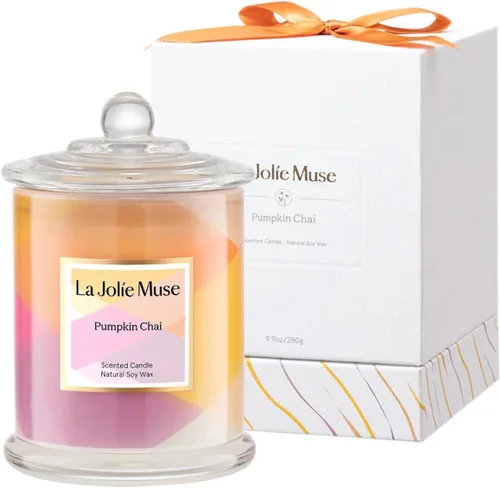 Miniatura 8 de LA JOLIE MUSE Vela perfumada, vela de pastel de vainilla, regalo de vela de lujo, regalo de inauguración de la casa para el nuevo hogar, 70 horas