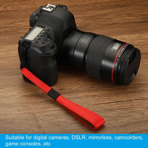 Miniatura 5 de PATIKIL Correas de muñeca para cámara, correa de muñeca ajustable de cuero sintético para cámara digital DSLR Café