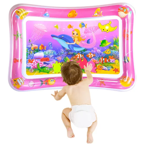 Miniatura 9 de ZHUYNXIR Alfombras de juego acuáticas para la hora del estómago, alfombrillas para la hora del estómago, alfombrilla de agua para bebé para niños