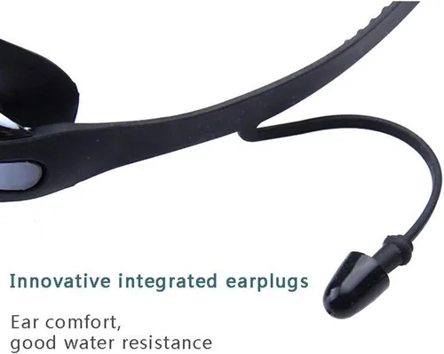 Miniatura 4 de Gafas de natación impermeables y juego de gorras 4 en 1, lentes de protección UV 400 transparentes antivaho