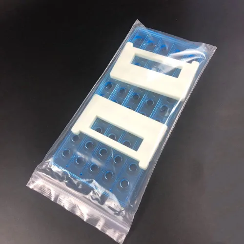 Miniatura 3 de Estante de tubo de ensayo acrílico transparente para tubos de 1.5/2/0.2 fl oz, soporte de tubo de laboratorio de 50 agujeros para tubos de ensayo