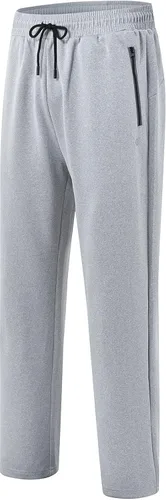 Miniatura 3 de MoFiz Conjunto deportivo para hombre, manga larga, casual, con cremallera completa, para correr, deportivo, 2 piezas