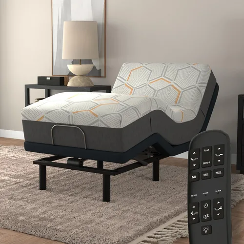 Miniatura 21 de Blissful Nights E4 Twin XL - Base de cama ajustable con masaje, anti ronquidos, gravedad cero, estación de carga USB doble, luz nocturna debajo