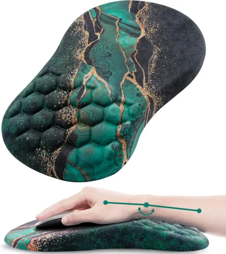 Miniatura 12 de Alfombrilla de mouse ergonómica con reposamuñecas, cómoda alfombrilla de mouse para computadora portátil para aliviar el dolor con base de Mármol