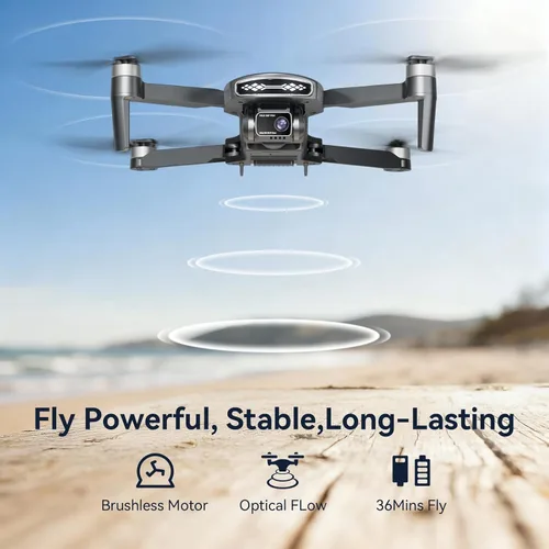 Miniatura 6 de Dron GPS con cámara para adultos 4k, motor sin escobillas, retorno automático a casa, sígueme, posicionamiento óptico, transmisión de video FPV 5G