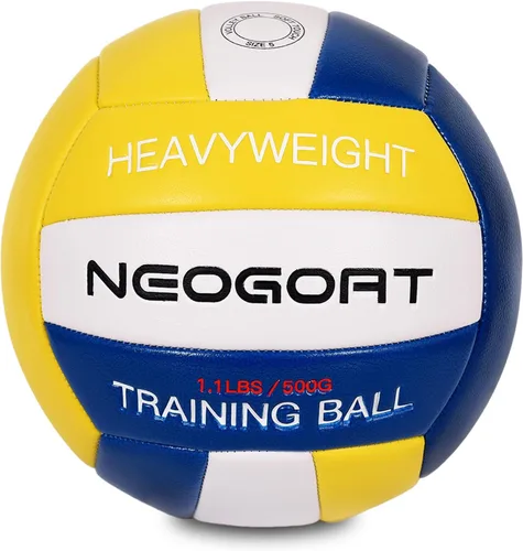 Miniatura 9 de Balón de voleibol pesado de 1.1 libras para colocadores, entrenador de saque, equipo de entrenamiento de voleibol pesado para colocadores, tamaño 5