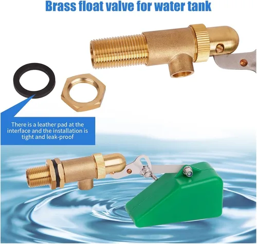 Miniatura 4 de 1/2" 3/4" Copper Water Float Valve With 3 Meters Tape DN15/DN20 Brass Level Control Ball(DN15 And Tape)