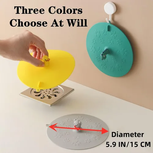 Miniatura 4 de MAOYONG Tapón de drenaje de bañera, tapón de silicona para drenaje de suelo de baño, tapón de drenaje de bañera para suelo de ducha, tapones