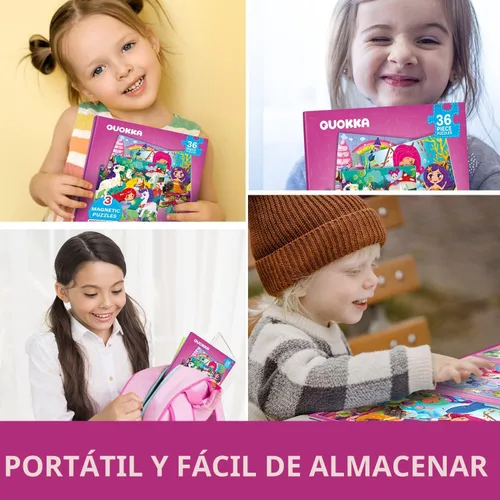 Miniatura 5 de QUOKKA - Rompecabezas magnéticos para niños de 4 a 6 años - 36 piezas de sudoku, rompecabezas para niños de 2 a 4 años - Juegos de viaje para niños