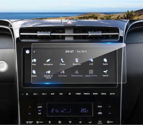 Protector de pantalla Tucson 2022 2023 2024 para Hyundai Tucson (XRT/N Line/Limited/SEL/SEL Convenience) Pantalla táctil de 10.25 pulgadas, vidrio