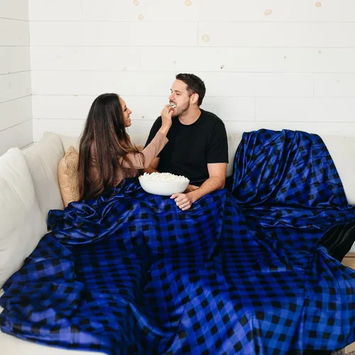 Miniatura 30 de Big Blanket Co Original Stretch Ballerina - Manta gigante extra grande de 6 x 6 pies, suave, elástica, lavable a máquina, se adapta a toda la familia