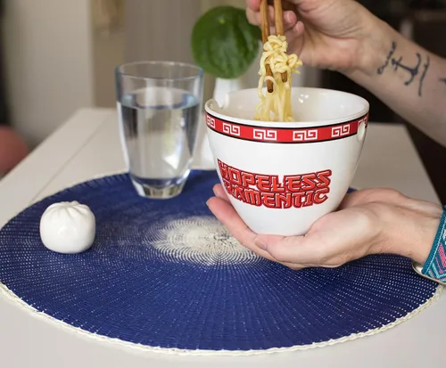 Miniatura 5 de Bowl Bop Hopeless - Juego de vajilla de cerámica japonesa Ramentic Incluye cuenco de fideos ramen de 16 onzas y palillos de madera Juego