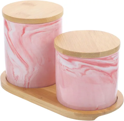 1 juego de tarros herméticos de cerámica con tapas organizador con tapa recipiente con tapa caja de té para té suelto frasco de almacenamiento de té