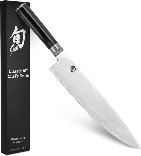 Shun cuchillo clásico para chef, 10 pulgadas, Negro