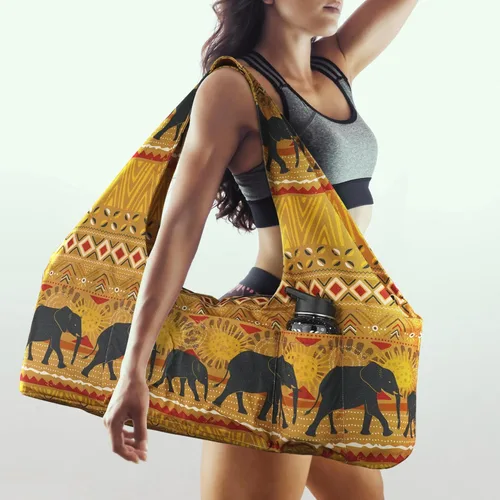Miniatura 6 de Bolsa grande para esterilla de yoga, bolsas y portabebés se adapta a todo lo que necesitas, bolsa de transporte con correa para esterilla de yoga