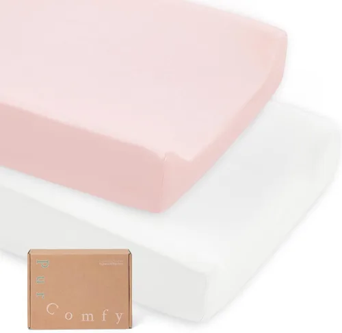 Miniatura 9 de Sábanas bajeras supersuaves para moisés, sábanas de viscosa de bambú de alta calidad, hipoalergénicas, transpirables, para moisés, almohadilla
