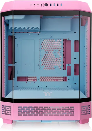 Miniatura 2 de Thermaltake Torre 600 Rosa Burbuja, torre media; 2x140mm ventiladores CT incluidos; soporte para radiador de 420mm; espacio para GPU de 400mm