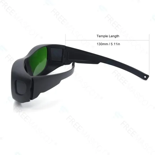 Miniatura 3 de FreeMascot IPL Glasses 200nm-2000nm Laser Eye Protection Glasses for Tanning, Laser Hair Removal, Red Light Therapy (Green)