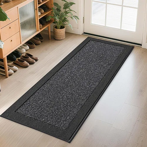 Miniatura 47 de BEQHAUSE Tapete para puerta interior de 20 x 32 pulgadas, tapete antideslizante para entrada, lavable, resistente a la suciedad, tapete