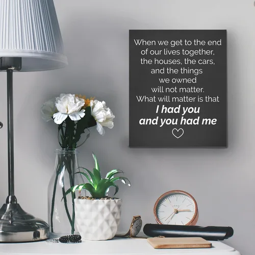 Miniatura 4 de Letrero romántico de madera para parejas, con frase de amor, frase de amor, aniversario para marido o esposa