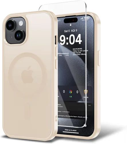 Miniatura 16 de Funda para iPhone 11 con protector de pantalla, compatible con MagSafe, ultra delgada, translúcida, mate, a prueba de golpes, color negro