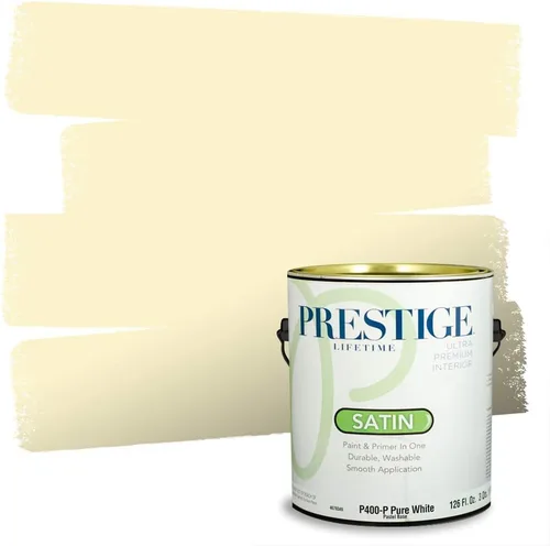 Miniatura 85 de PRESTIGE Pinturas Pintura Exterior e Imprimación En Uno, 1 Galón, Satinado, Pareja Comparable de Benjamin Moore* Amarillo* 320BM-PCM