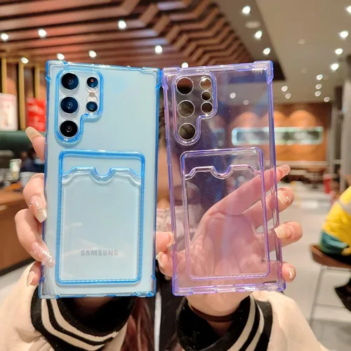 Miniatura 139 de Tuokiou Funda para Samsung Galaxy A14 5G, Fundas Protectoras Transparentes con Ranura para Tarjetas, Funda Cartera de TPU Suave Ajustada Resistente