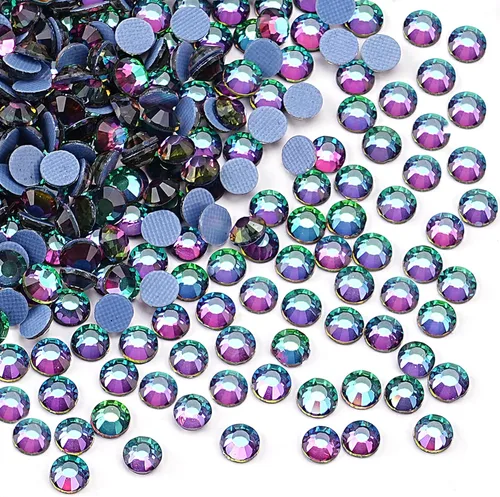 Miniatura 31 de 2880 diamantes de imitación termoadhesivos de imitación de cristal con parte trasera plana para manualidades, manualidades, ropa, zapatos