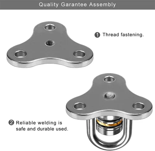 Miniatura 3 de SELEWARE Gancho giratorio de alta resistencia, gancho giratorio de 360 grados con mosquetón, accesorios de columpio para interiores y exteriores