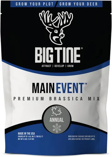 Miniatura 13 de Big Tine Mezcla de parcelas de alimentos, nabos Advantage, bolsa de 3 libras, anual otoño/invierno, extremadamente versátil, resistente a la sequía