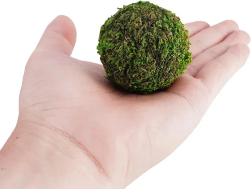 Miniatura 2 de Juego de bolas de musgo decorativas, bolas de musgo falsas para rellenos de cuencos, decoración de centro de mesa, decoración del hogar, relleno