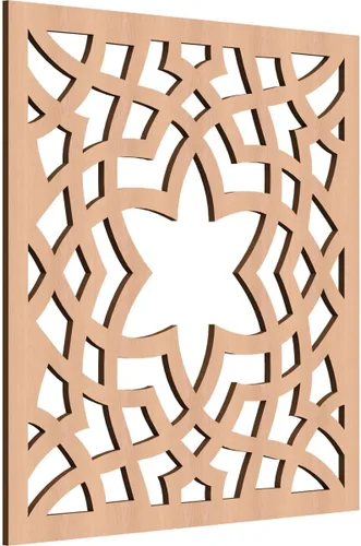 Miniatura 20 de París - Paneles de pared decorativos de madera con calado, extra pequeños, 7 3/8 pulgadas de ancho x 7 3/8 pulgadas de alto x 1/4 pulgadas de alto