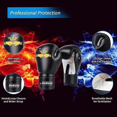 Miniatura 8 de Bolsa de boxeo para adultos, bolsa de boxeo con soporte de 70"-205 libras, bolsa de boxeo independiente para adultos - Bolsa de kickboxing para Saco