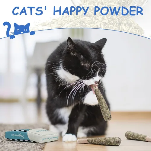 Miniatura 5 de Nocciola Paquete de 3 juguetes de hierba gatera para gatos, divertidos juguetes para gatos rellenos con hierba gatera orgánica 100% pura, juguetes