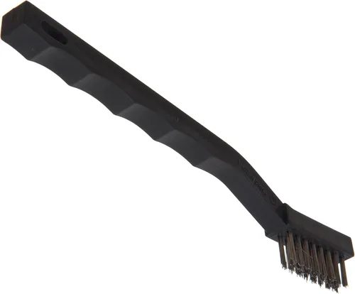 Miniatura 8 de SPARTA Flo-Pac Cepillo de lechada con cerdas de acero inoxidable prensadas para limpieza, trabajo de detalle y uso de limpieza, 7 pulgadas, negro