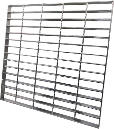 Miniatura 15 de Rejilla de drenaje de acero galvanizado con borde de 24 x 24 pulgadas, cubierta de canal de entrada de alta resistencia clase B de 28100 libras