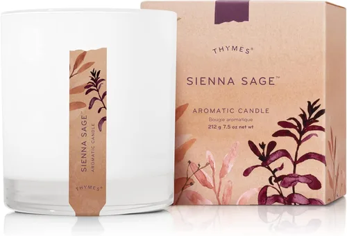 Miniatura 11 de Thymes Vela aromática en tarro - Vela perfumada de lavanda para una fragancia casera relajante - Velas blancas mates (7.5 oz)