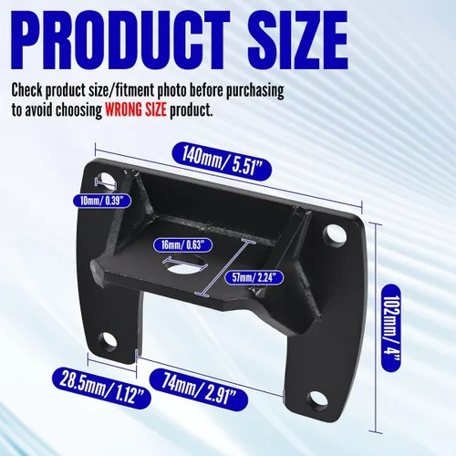Miniatura 4 de Kit de reparación de montaje de choque fuera de borda trasero, soporte de choque trasero para Toyota 4Runner 1996-2002 Kit de montaje