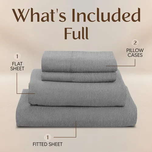 Miniatura 316 de Utopia Bedding Juego de sábanas Queen – Sábanas de 4 piezas para cama tamaño Queen, microfibra suave y transpirable, incluye 1 sábana bajera, 1 Gris