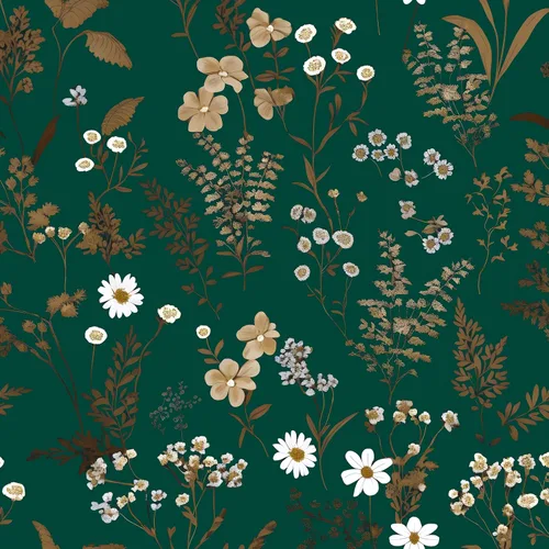 Miniatura 20 de Laatse Papel Tapiz de Hoja Azul/Dorada Despegar y Pegar Papel Tapiz Vintage Floral Oscuro Impermeable Autoadhesivo Removible Boho Papel de Pared