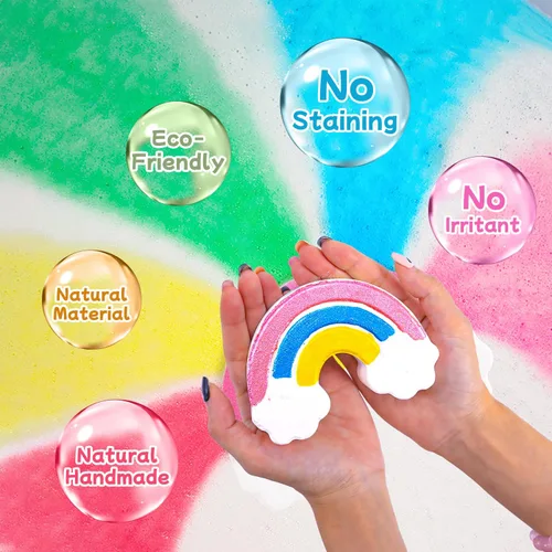Miniatura 5 de Juego de 9 bombas de baño XXL con juguetes sorpresa para niños, juego de regalo de cumpleaños para niñas y niños, regalo ideal para el día
