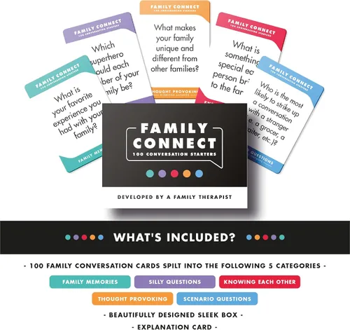 Miniatura 4 de 100 tarjetas de conversación para niños, preguntas atractivas y iniciadores de conversación, juegos de cartas familiares para fortalecer la relación