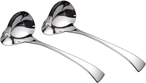 Miniatura 12 de IMEEA Cucharón pequeño para salsa con boquilla de vertido de acero inoxidable 18/10 Cuchara para rociar salsa, 7 pulgadas